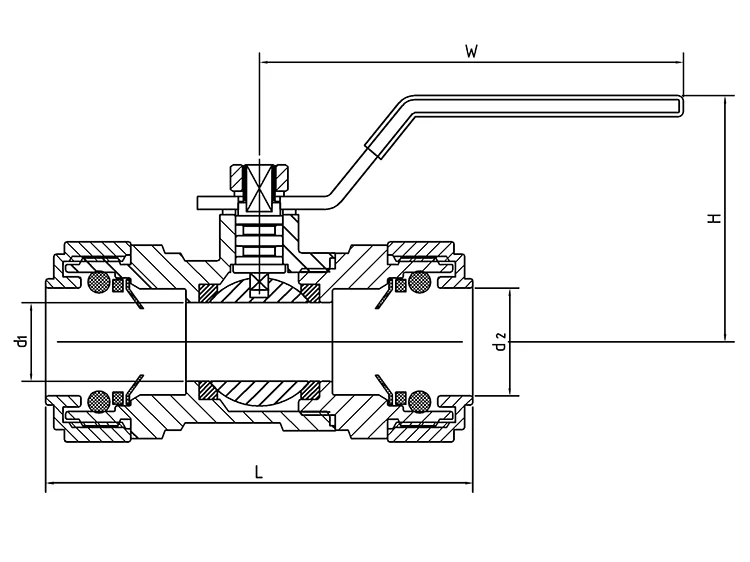 Push-in Brass Ball Valve